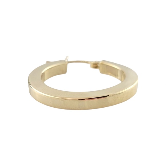 14K Yellow Gold Circle Hoop Earrings #16783 - Picture 8 of 11